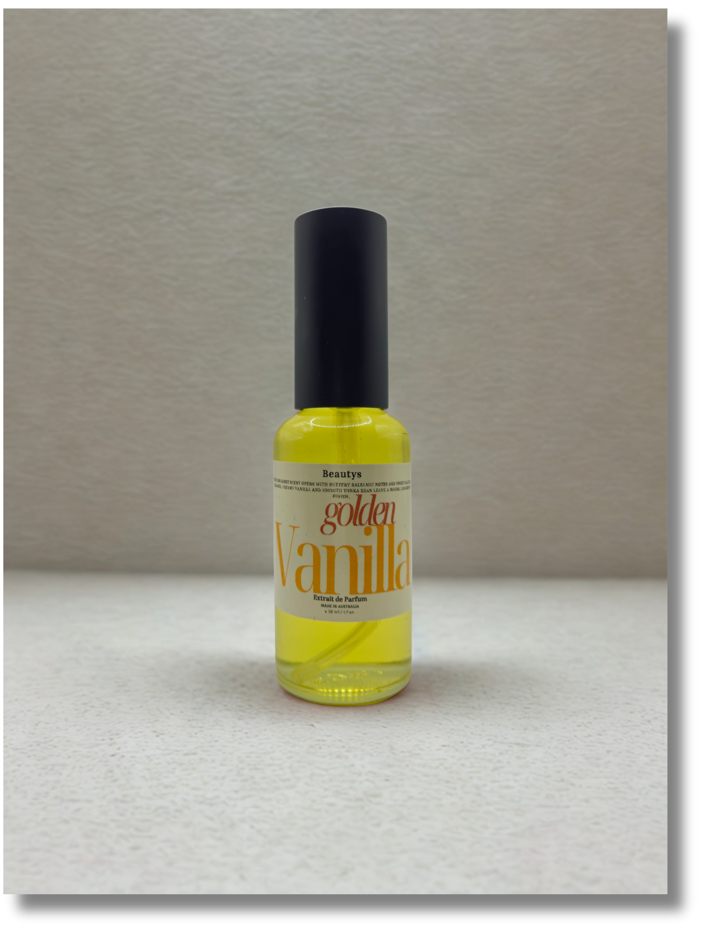 Golden Vanilla creamy caramel vanilla extrait de parfum